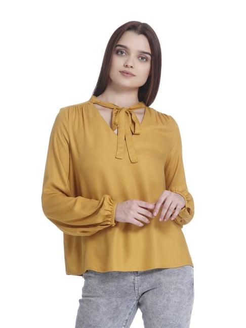 vero moda harvest gold regular fit top