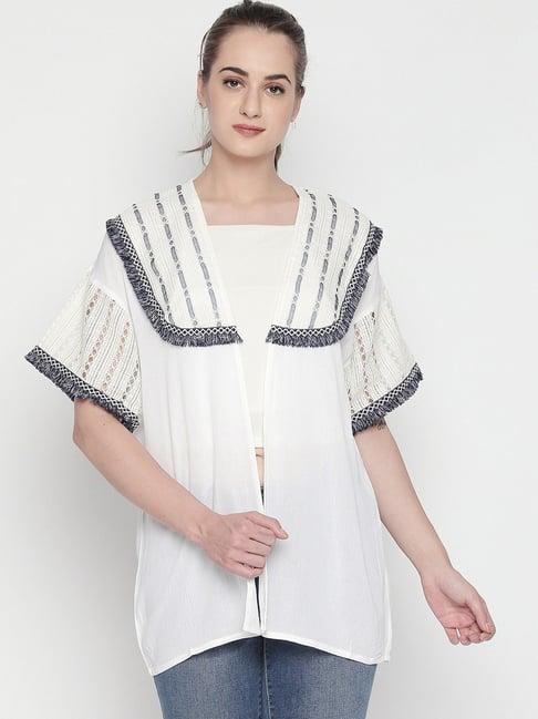 style quotient white shrug