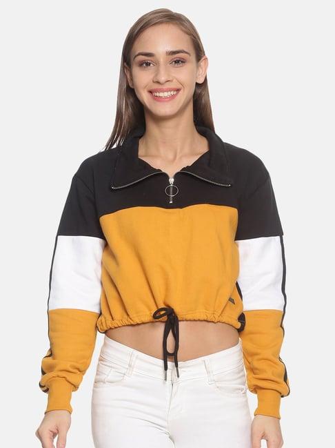 campus sutra black full sleeves sweatshirt