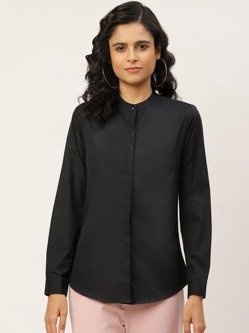 hancock black cotton shirt