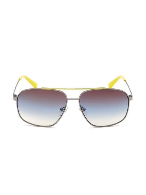 guess gu69736108f aviator sunglasses for men