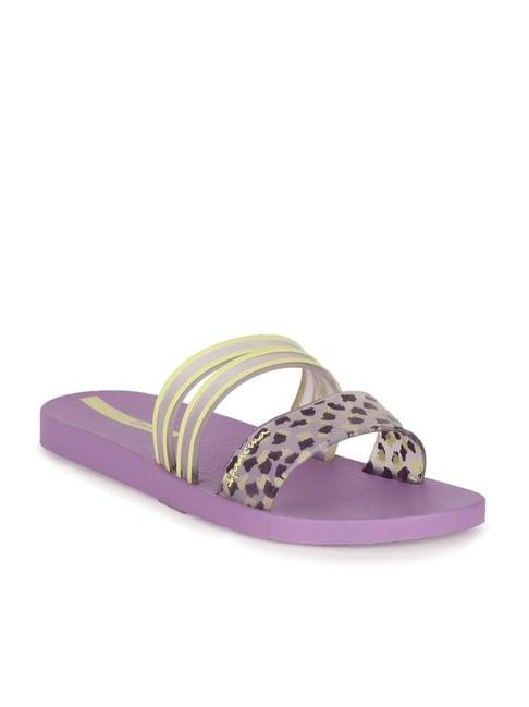 ipanema women's lilac & yellow casual sandals