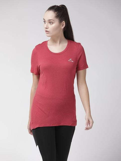 alcis red regular fit tee