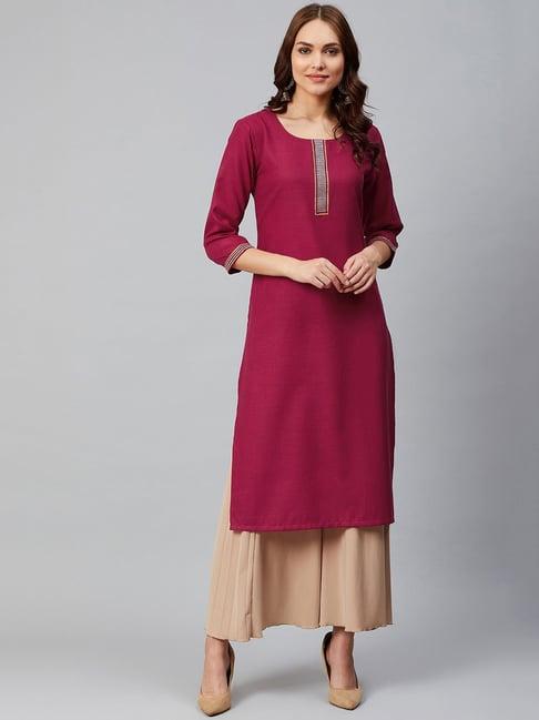 ksut magenta kurta