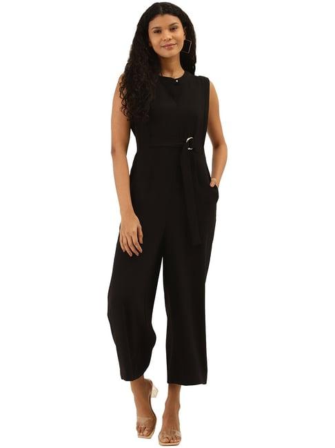 label ritu kumar black sleeveless jumpsuit