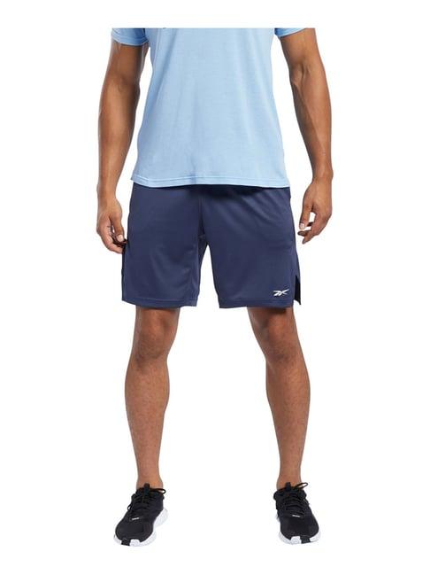 reebok navy regular fit shorts