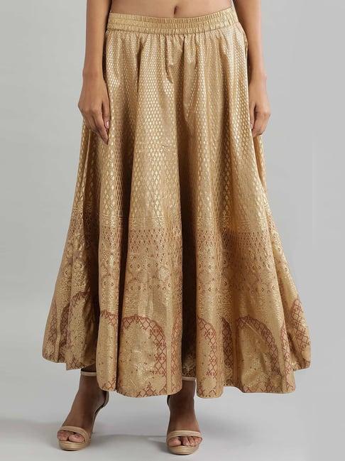 aurelia golden printed skirts