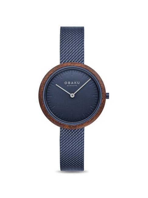 obaku v245lxllml trae lille marine analog watch for women