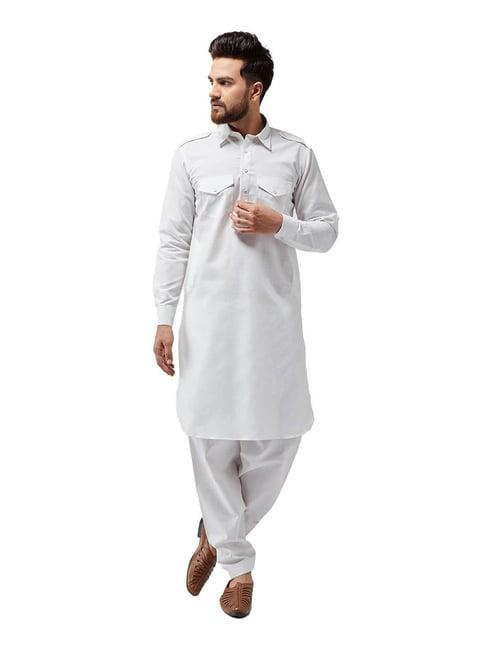 sojanya off white regular fit kurta set