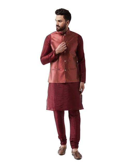 sojanya maroon printed suit