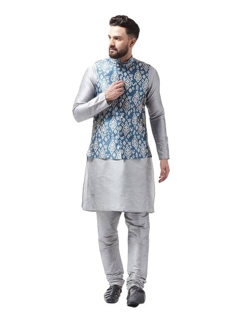 sojanya grey printed suit