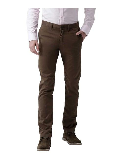 celio* dark olive slim fit trousers