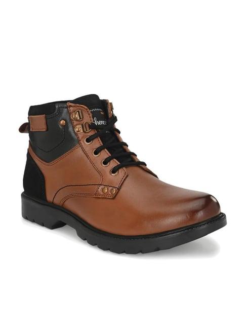 shences men's tan casual boots