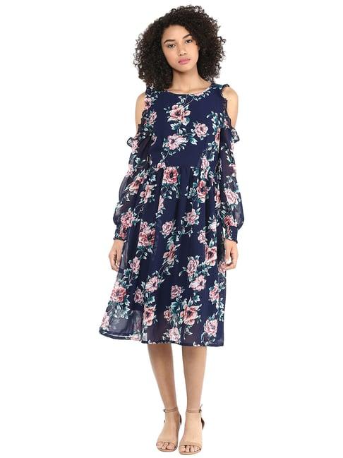 harpa navy floral print dress