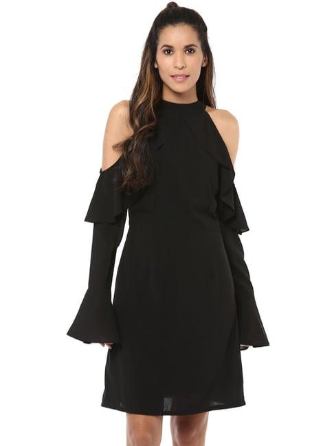 harpa black regular fit dress