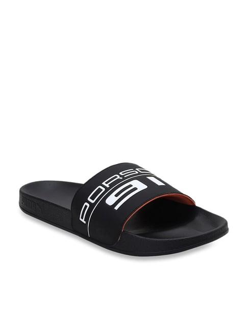 puma unisex pl graphic leadcat ftr black slides