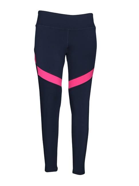 reebok vector navy high rise wor mesh tights