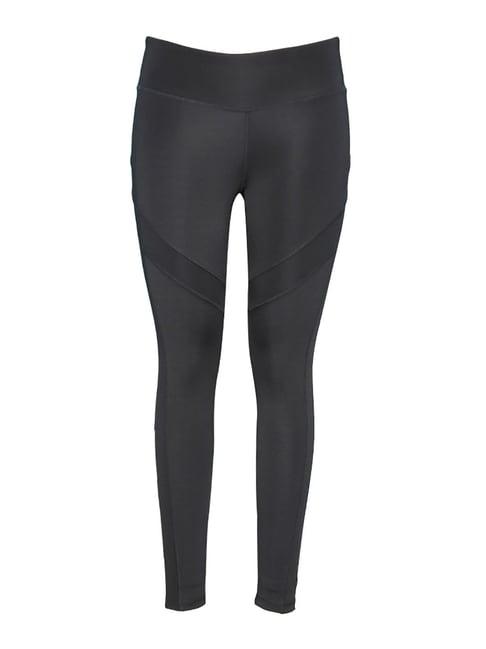 reebok black high rise wor mesh tights