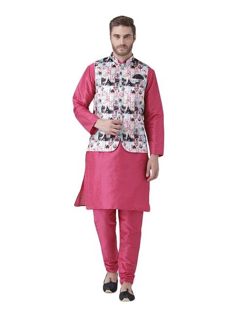 hang up pink regular fit kurta set