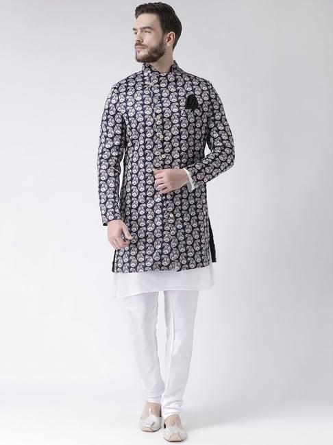 hang up white regular fit kurta set