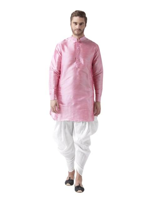 hang up pink regular fit kurta set