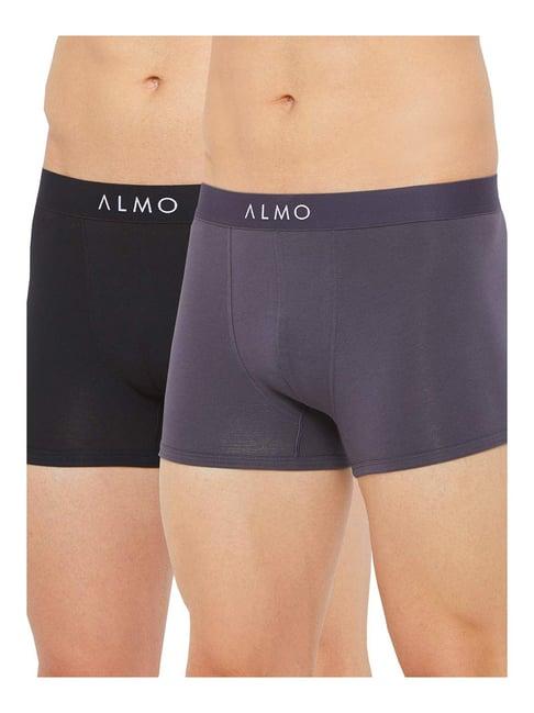 almo black & blue trunks - pack of 2