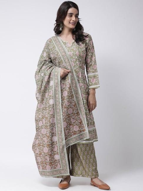 hangup brown printed dupatta