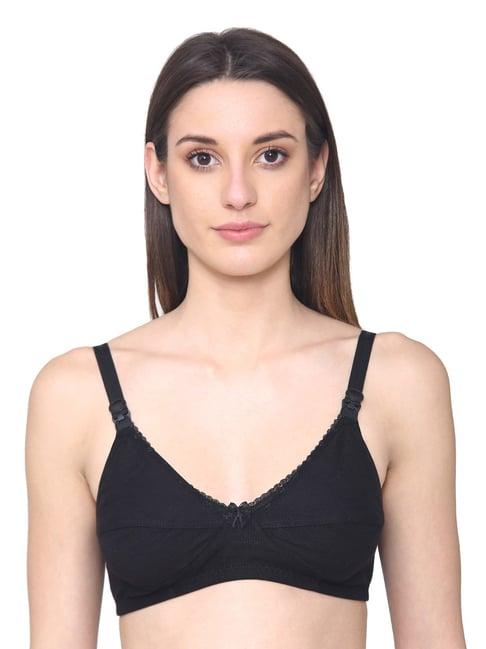 n-gal black non wired non padded maternity bra