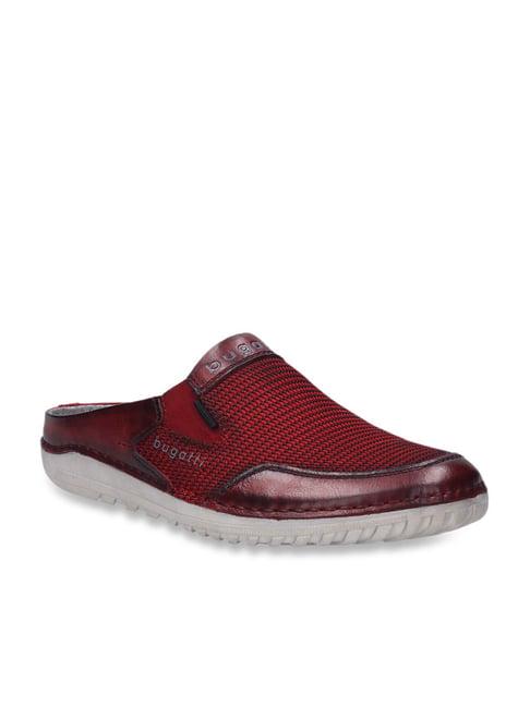 bugatti men's red mule shoes