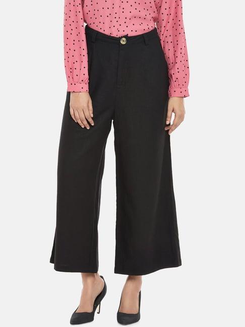 annabelle by pantaloons black comfort fit pants