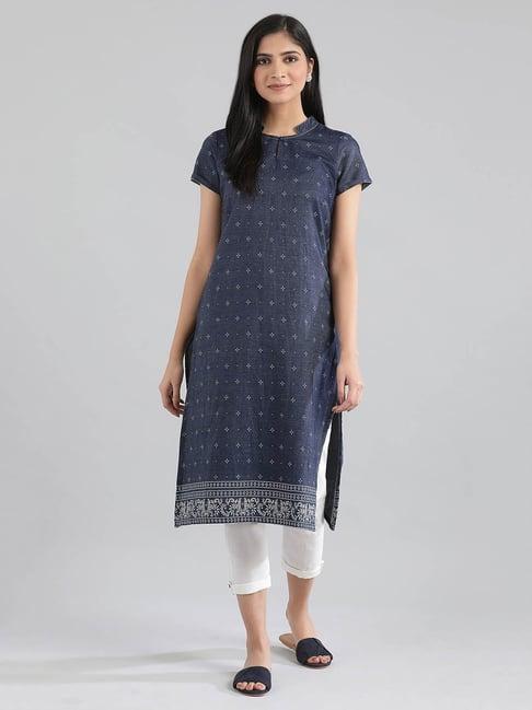 aurelia blue printed kurta