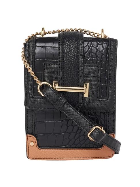 call it spring black textured mini slings