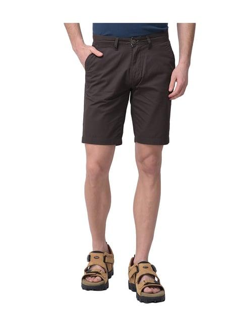 woodland dark olive high rise bermuda shorts