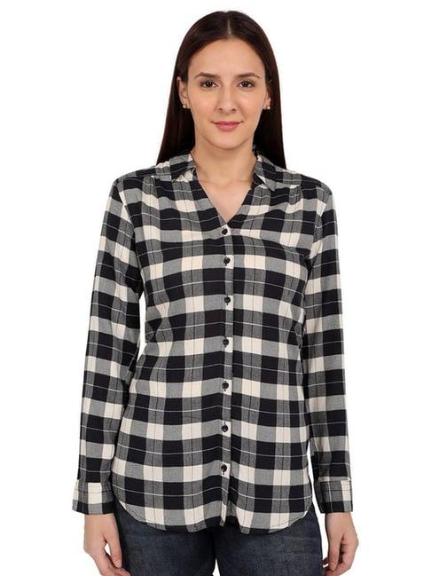 recap off-white chequered shirt