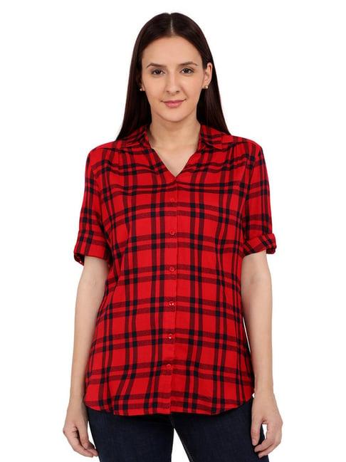 recap red chequered shirt