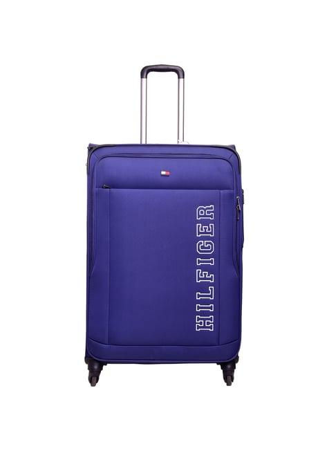 tommy hilfiger bravo navy 4 wheel medium soft cabin trolley   - 43 cm