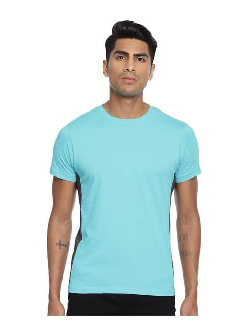 fruit of the loom blue regular fit t-shirt