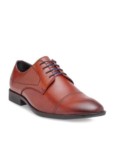 teakwood leathers men's brown derby shoes