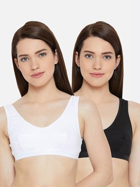 lady lyka multicolor non wired non padded sports bra (pack of 2)