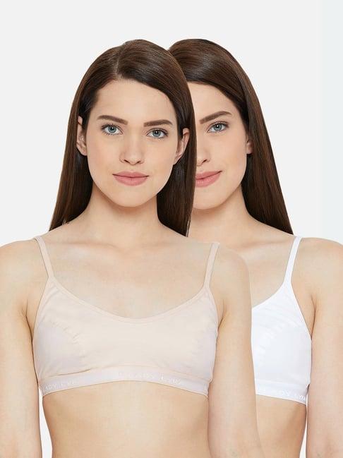 lady lyka multicolor non wired non padded sports bra (pack of 2)