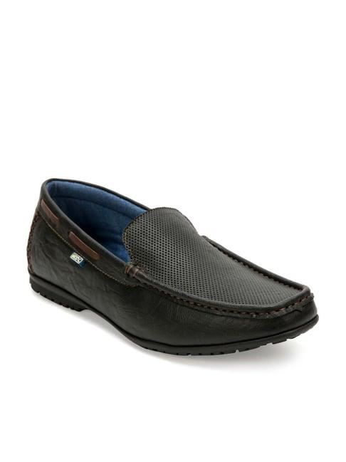 id men's charcoal black casual loafers