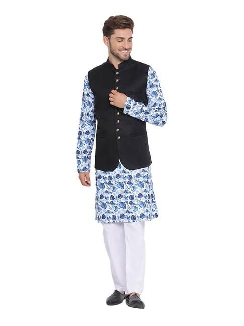 hangup white & black printed suit