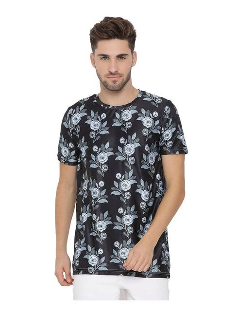 hangup black floral print t-shirt