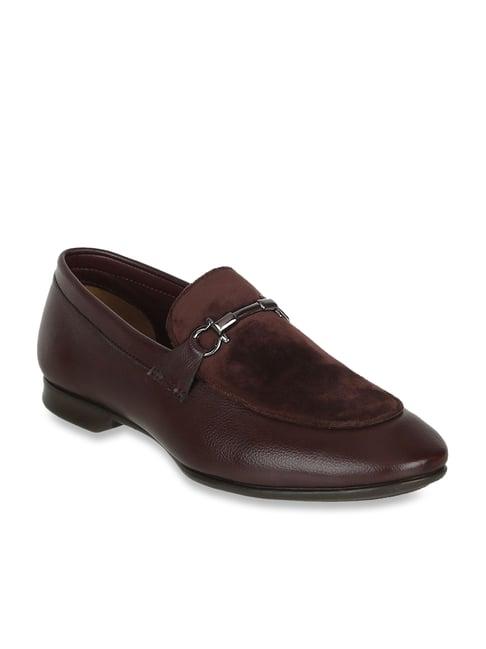 carlton london men's brown formal loafers