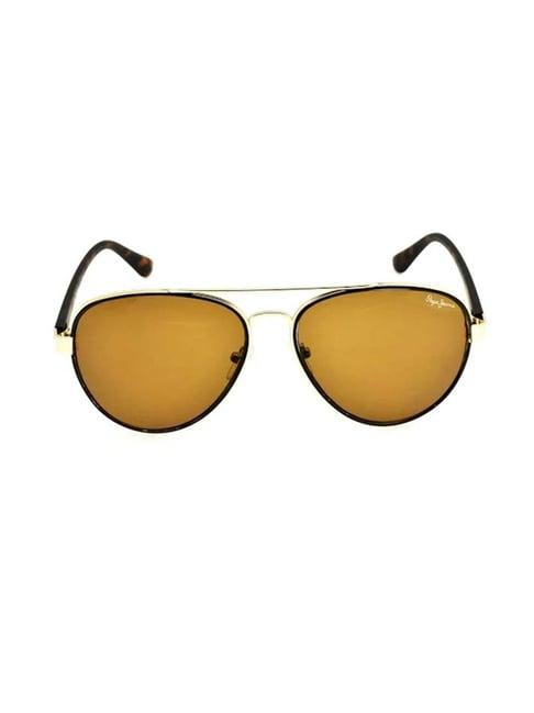 pepe jeans pj5147 brown aviator