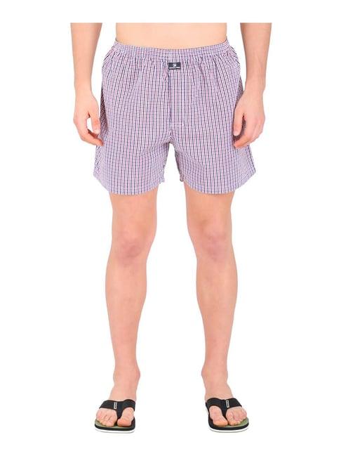 woodland red regular fit cotton boxers