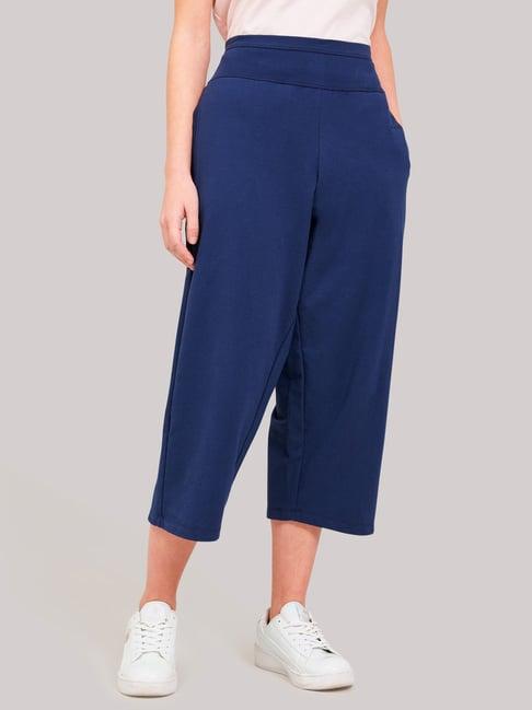 beverly hills polo club blue mid rise palazzo pants