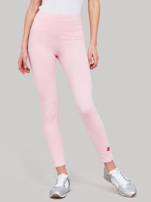 beverly hills polo club pink mid rise tights