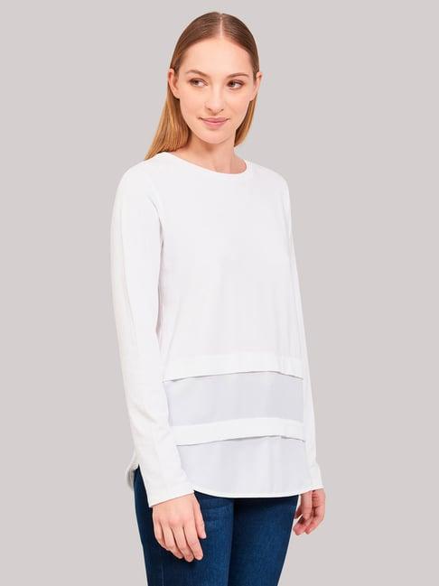 beverly hills polo club white regular fit top