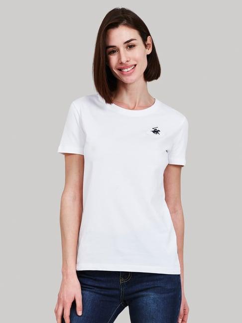 beverly hills polo club white regular fit t-shirt